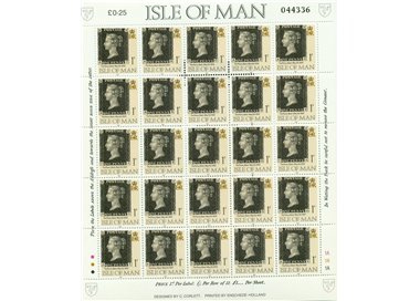 MAN 1990 Penny Black Anniversary 25v MNH**