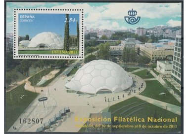 SPAGNA 2011 Esposizione filatelica Exfilna BF MNH**