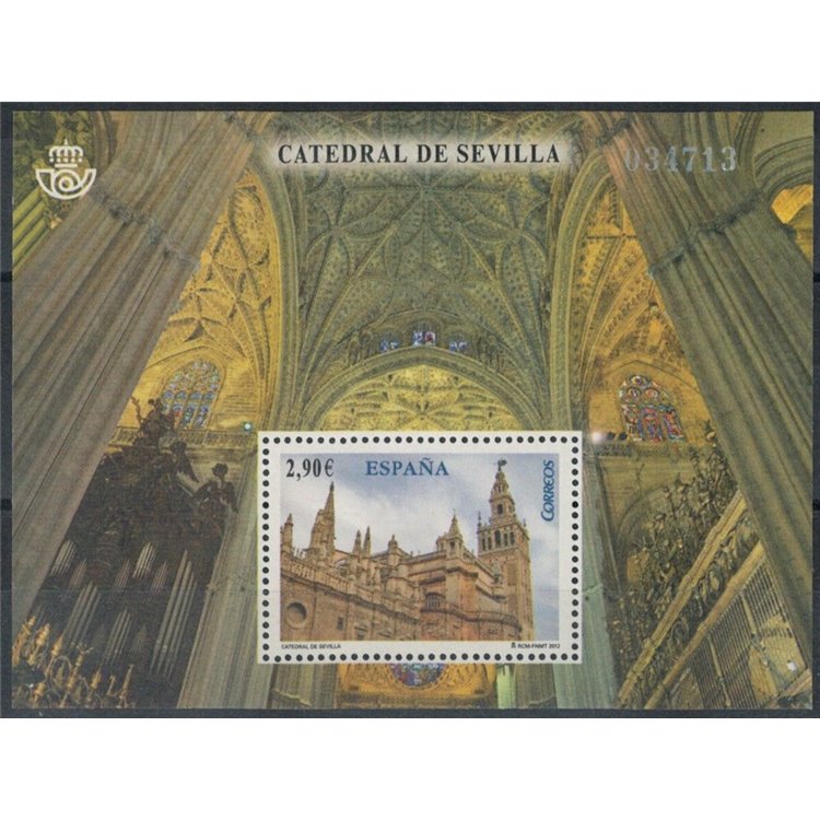SPAGNA 2012 Cattedrale di Siviglia BF MNH**