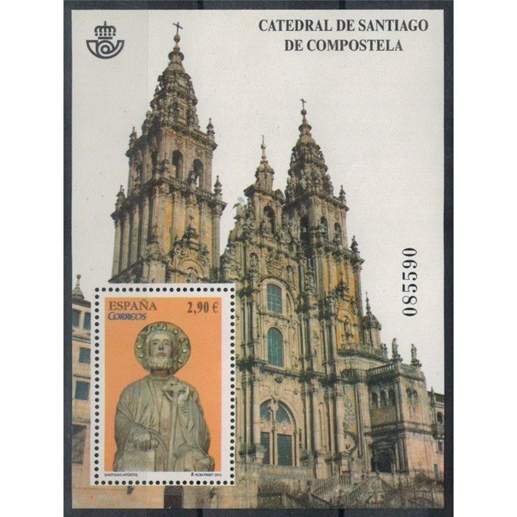 SPAIN 2012 Cathedral of Santiago de Compostela s/s MNH**