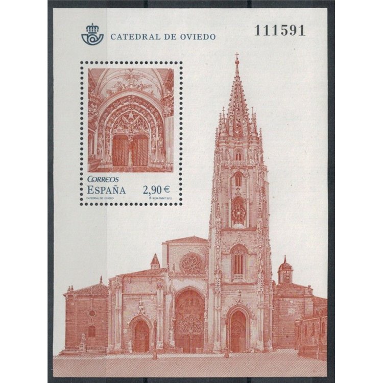 SPAGNA 2012 Cattedrale di Oviedo BF MNH**