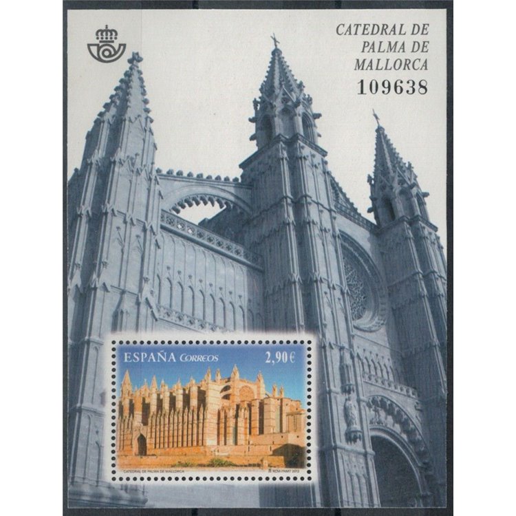 SPAGNA 2012 Cattedrale di Palma di Maiorca BF MNH**