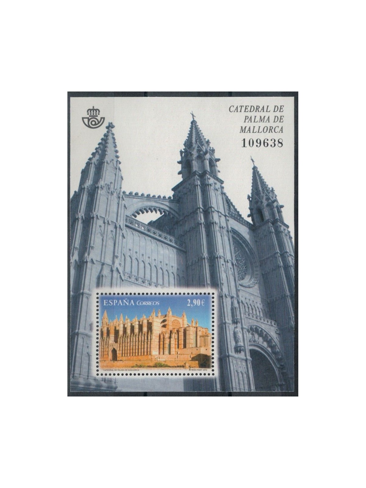 SPAGNA 2012 Cattedrale di Palma di Maiorca BF MNH**
