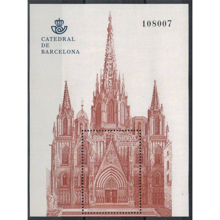 SPAGNA 2012 Cattedrale di Barcellona BF MNH**