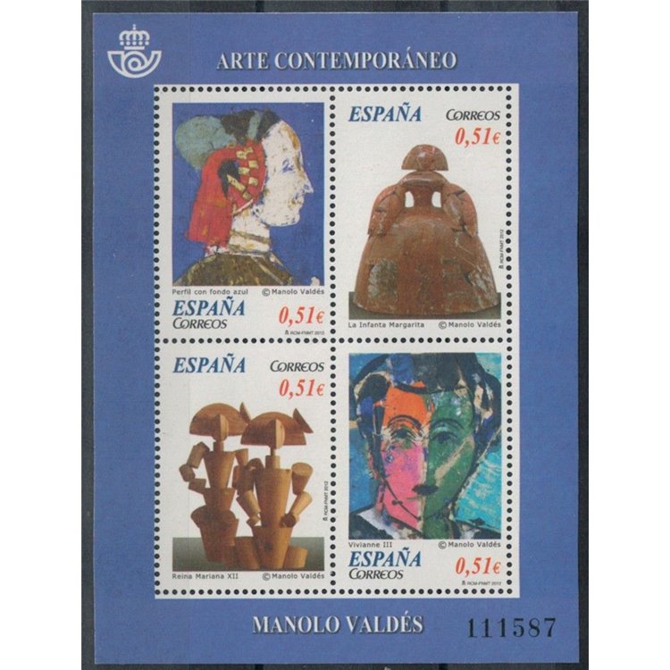 SPAIN 2012 Contemporary Art, Manolo Valdés s/s MNH**
