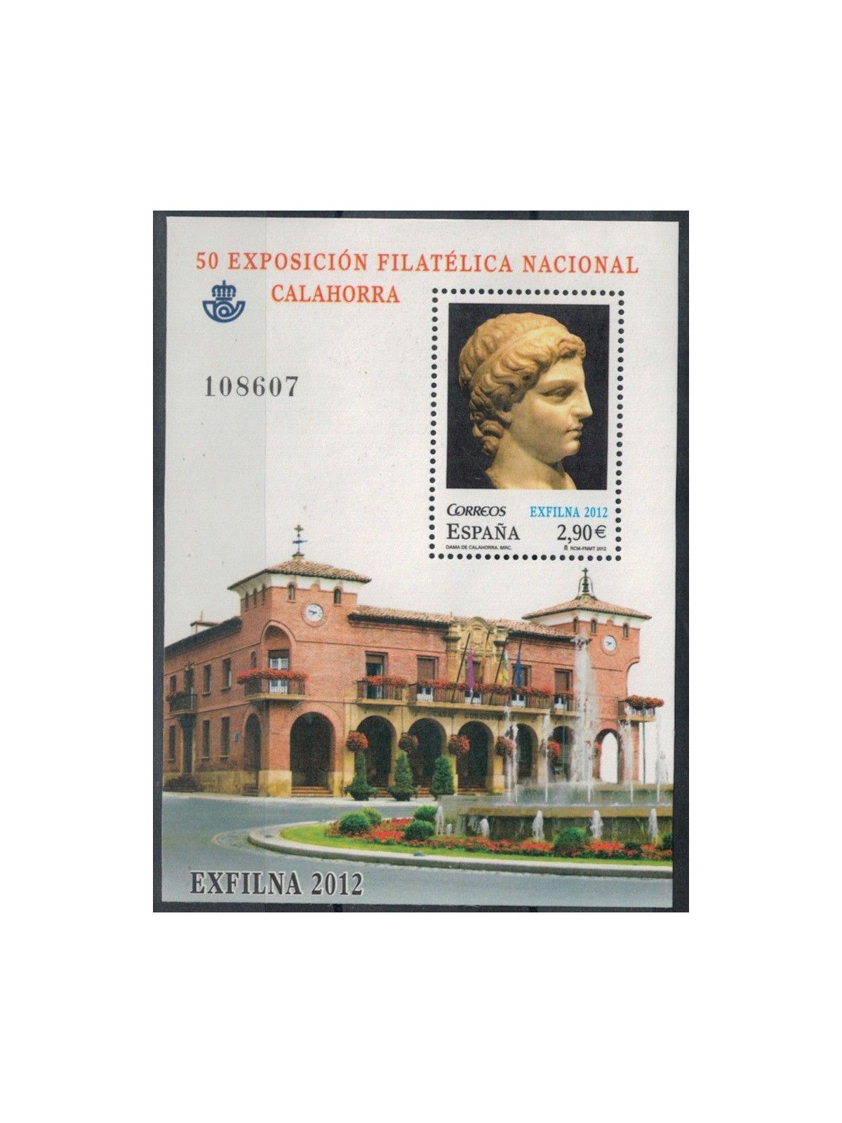 SPAIN 2012 Philatelic Exhibition Exfilna s/s MNH**
