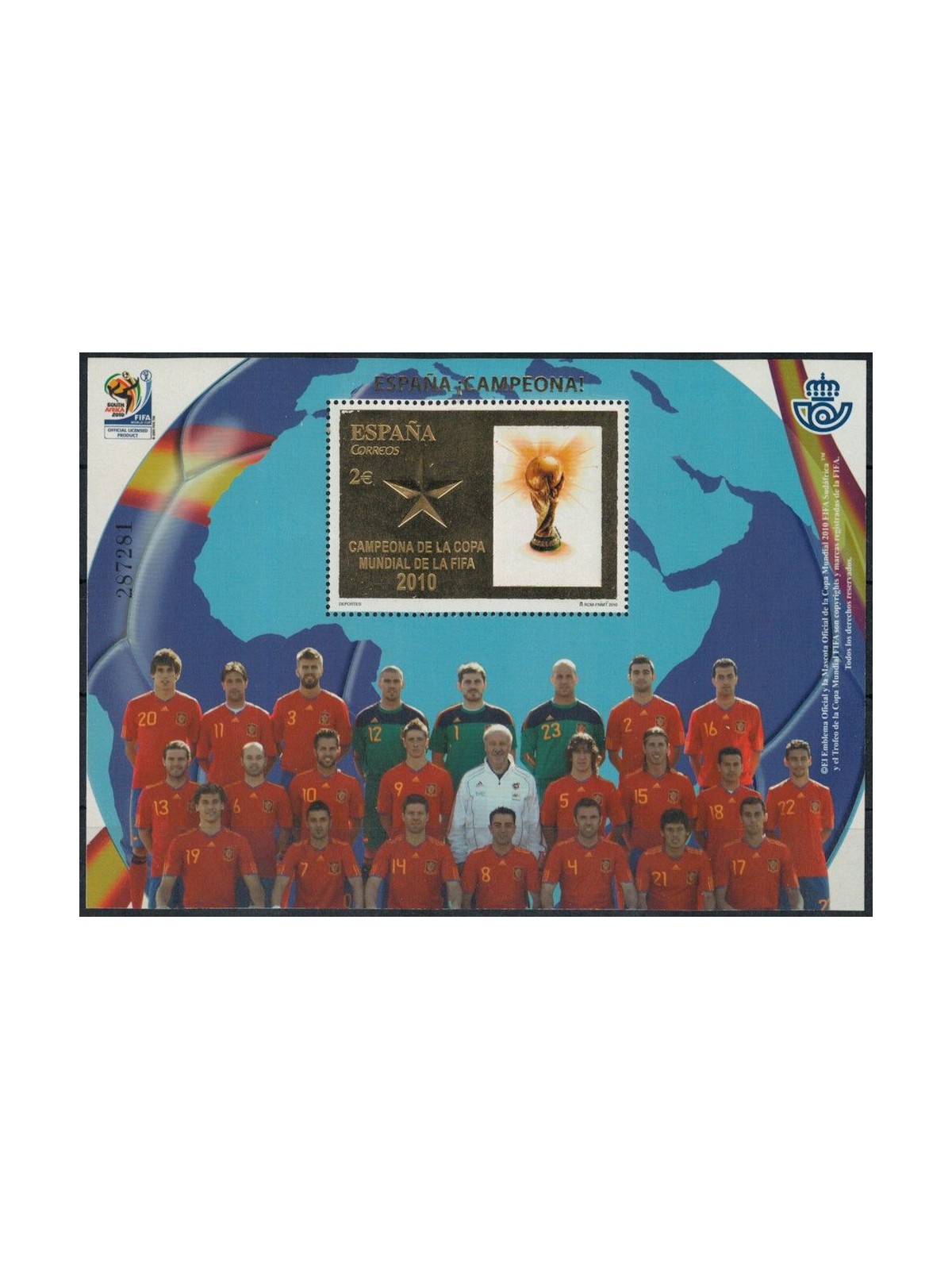 SPAIN 2010 World Cup Football Champion s/s MNH**