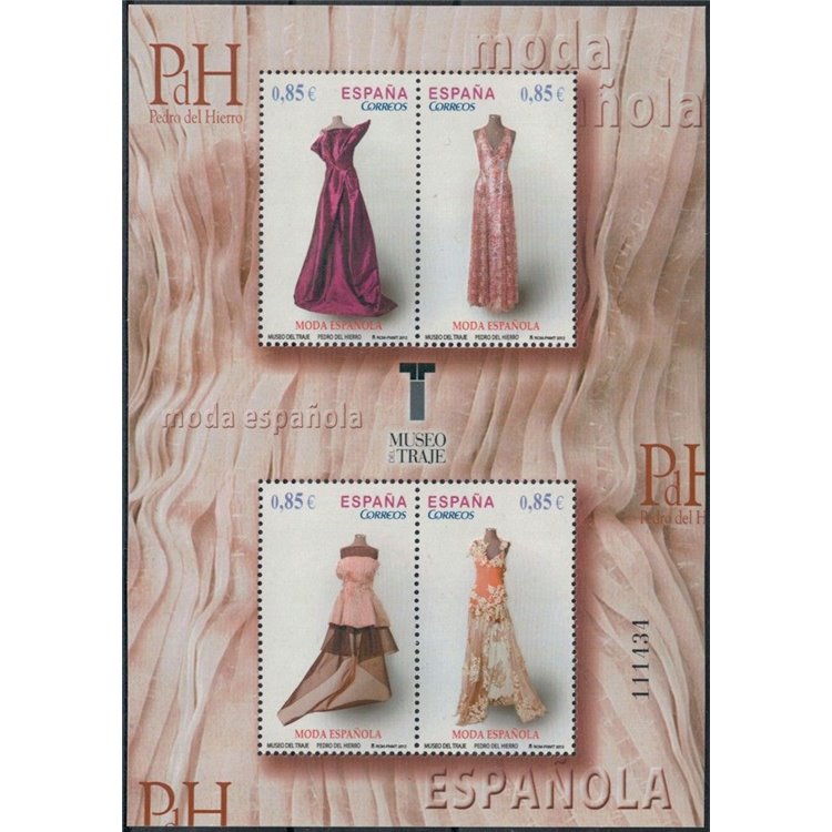 SPAGNA 2012 Moda Spagnola, Pedro del Hierro BF MNH**