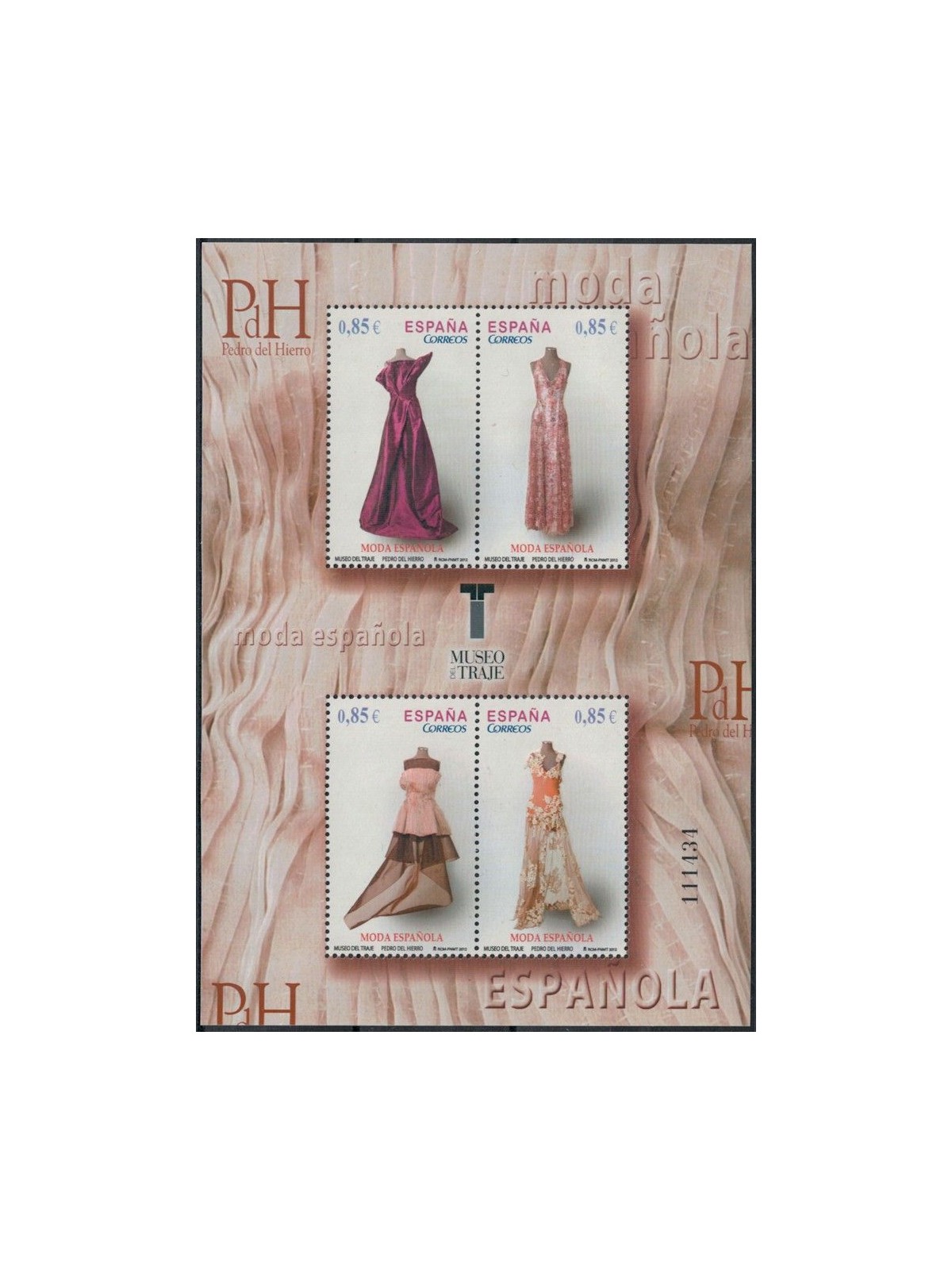 SPAGNA 2012 Moda Spagnola, Pedro del Hierro BF MNH**