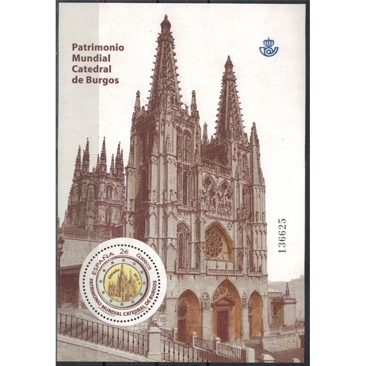 SPAGNA 2012 Cattedrale di Burgos BF MNH**