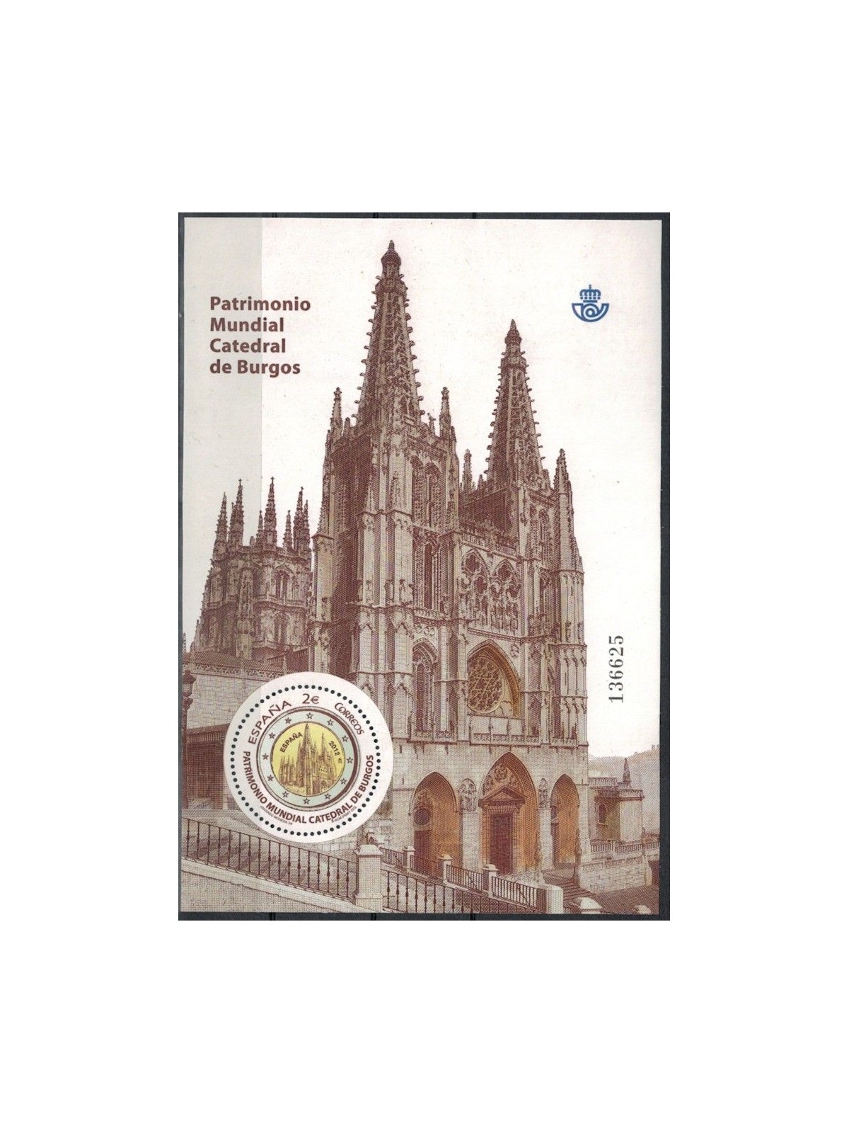 SPAIN 2012 Burgos Cathedral s/s MNH**
