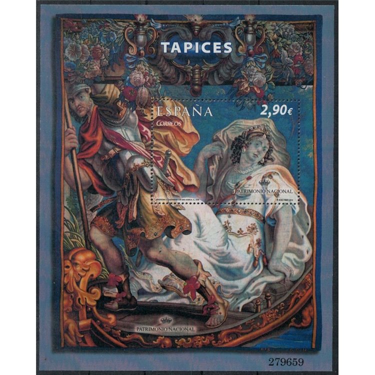 SPAGNA 2012 Patrimonio nazionale, arazzo BF MNH**