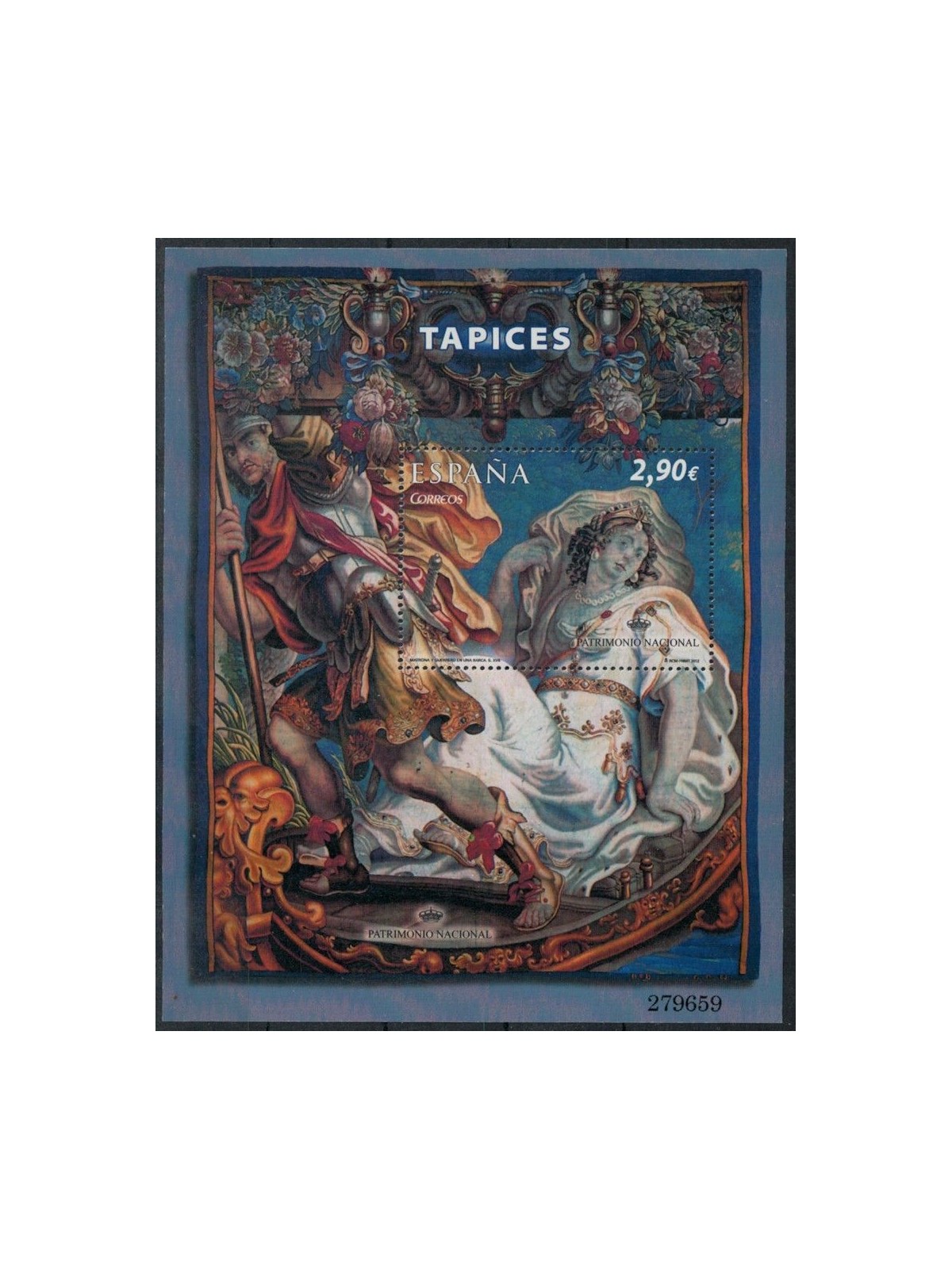SPAIN 2012 National Heritage, tapestry s/s MNH**