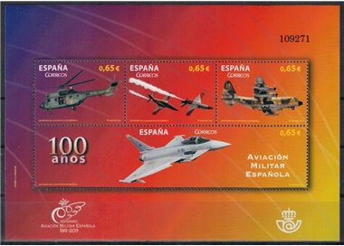 SPAIN 2011 Military Aviation s/s MNH**