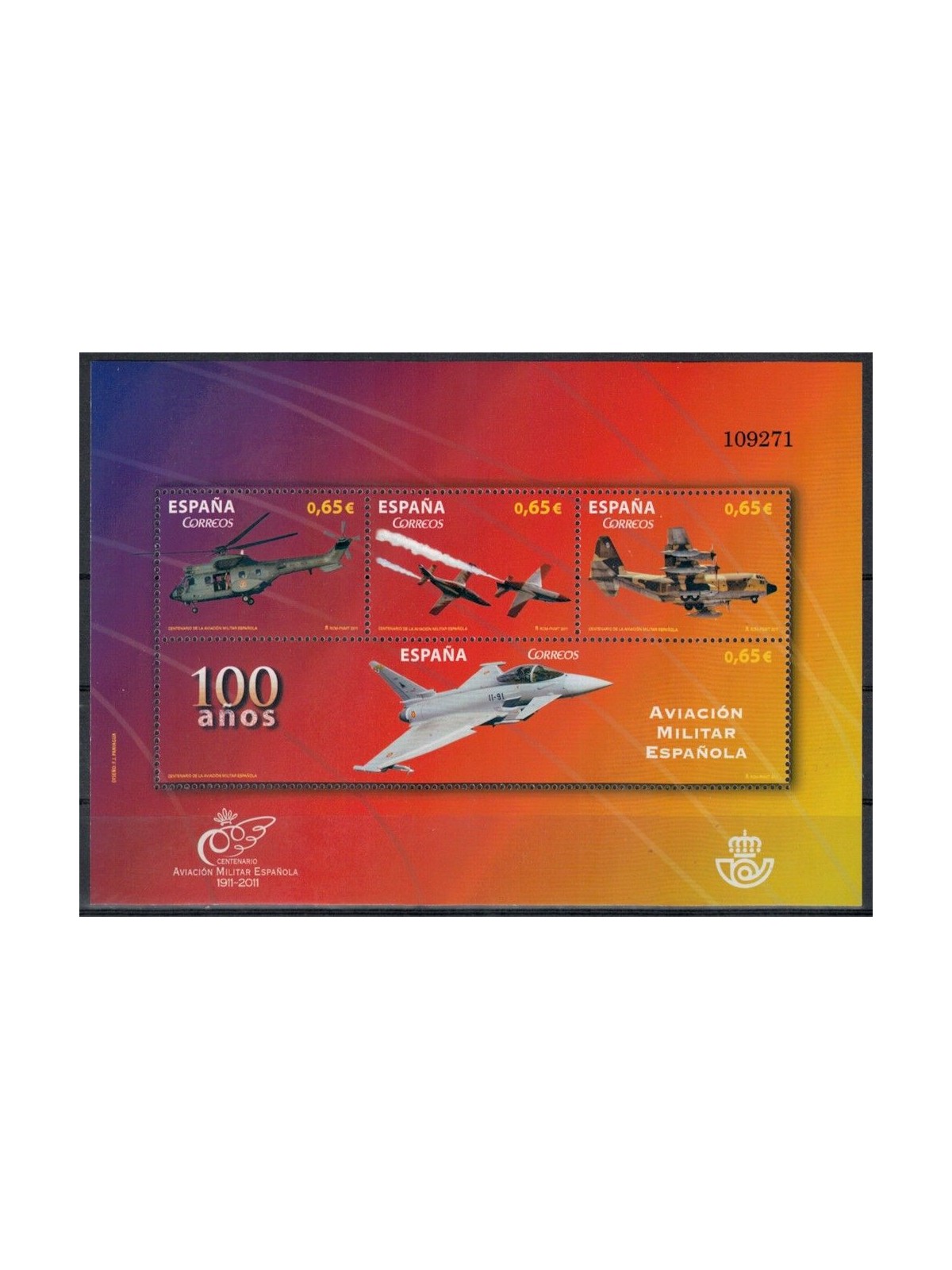 SPAGNA 2011 Aviazione militare BF MNH**