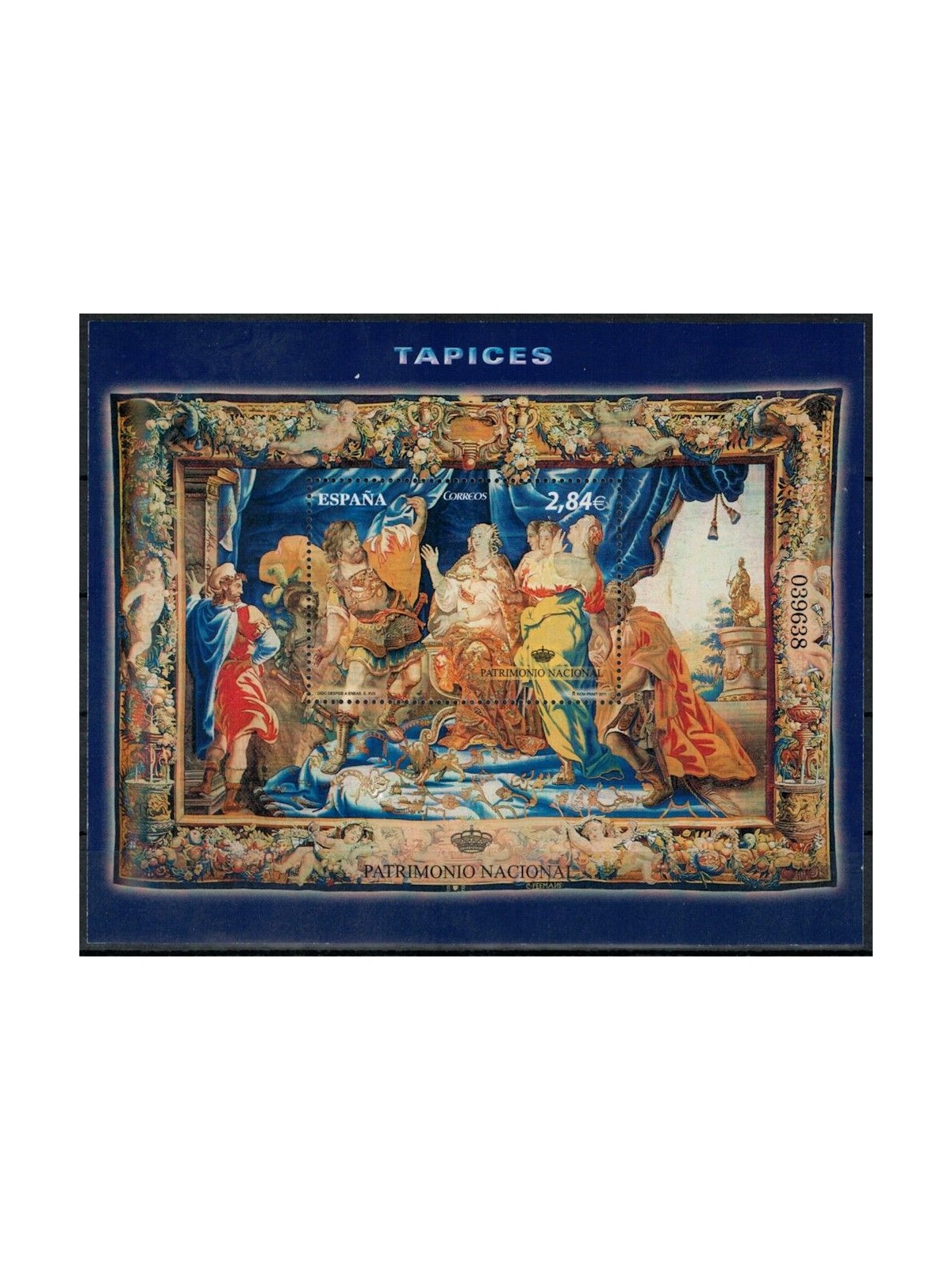 SPAIN 2011 National Heritage, tapestry s/s MNH**