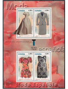 SPAGNA 2010 Moda Spagnola, Manuel Pertegaz BF MNH**