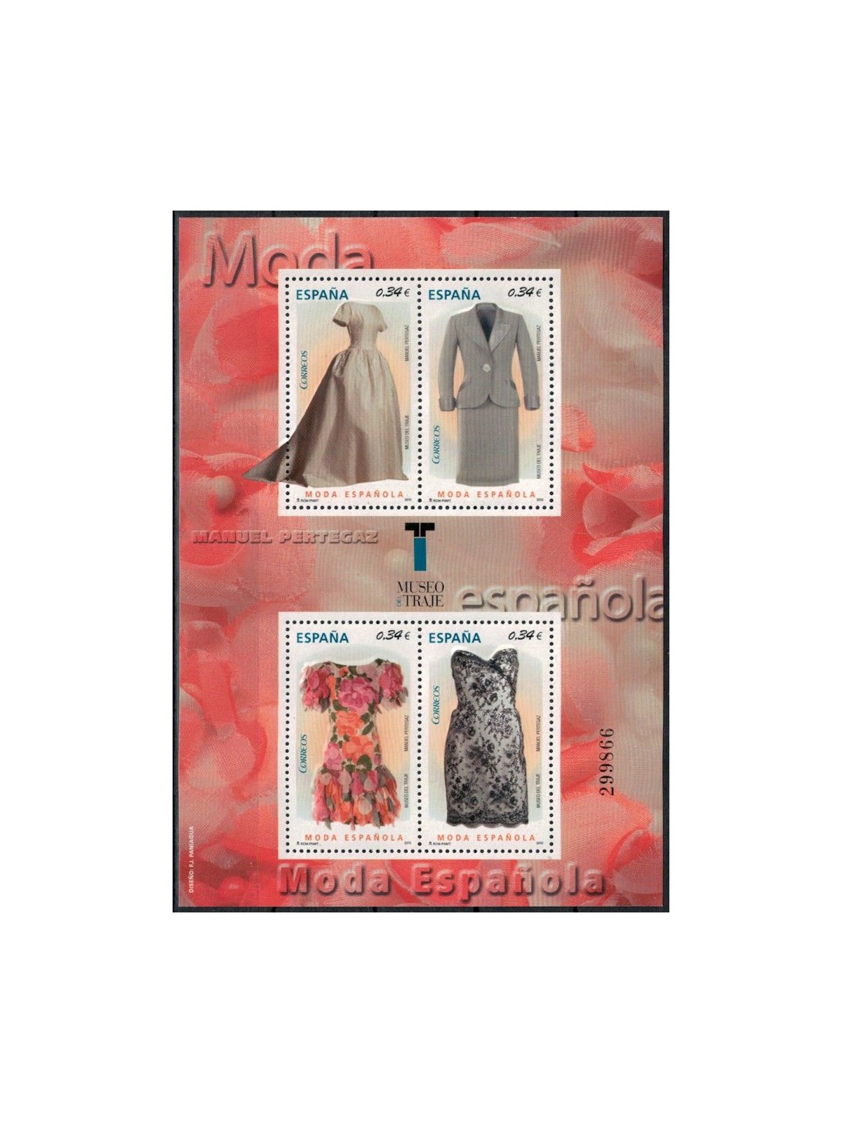 SPAIN 2010 Spanish Fashion, Manuel Pertegaz s/s MNH**