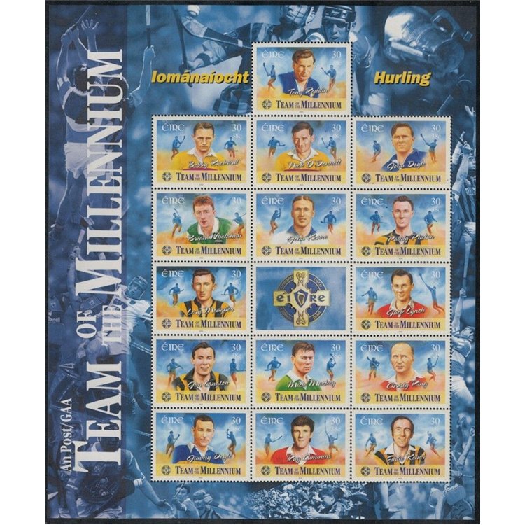IRLANDA 2000 Team of the Millennium BF MNH**