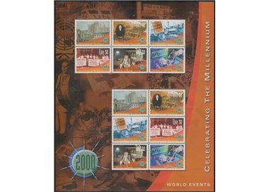 IRLANDA 2000 Millennio, 5ª serie BF MNH**