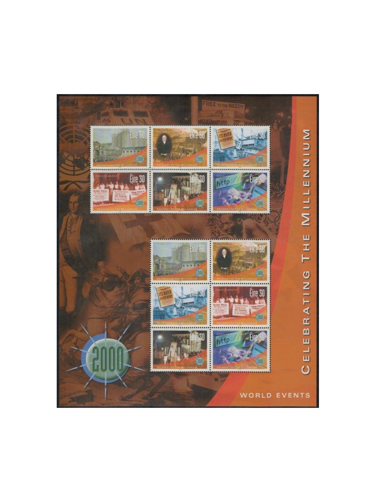 IRELAND 2000 Millennium, 5th series s/s MNH**