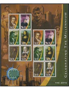 IRLANDA 2000 Millennio, 4ª serie BF MNH**