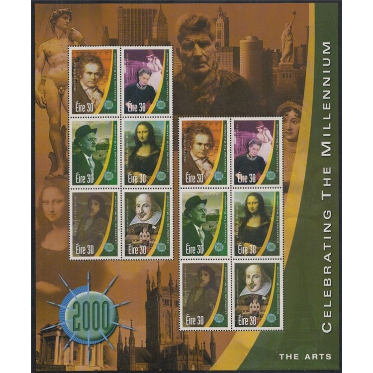 IRLANDA 2000 Millennio, 4ª serie BF MNH**