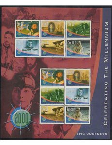 IRLANDA 2001 Millennio, 6ª serie BF MNH**