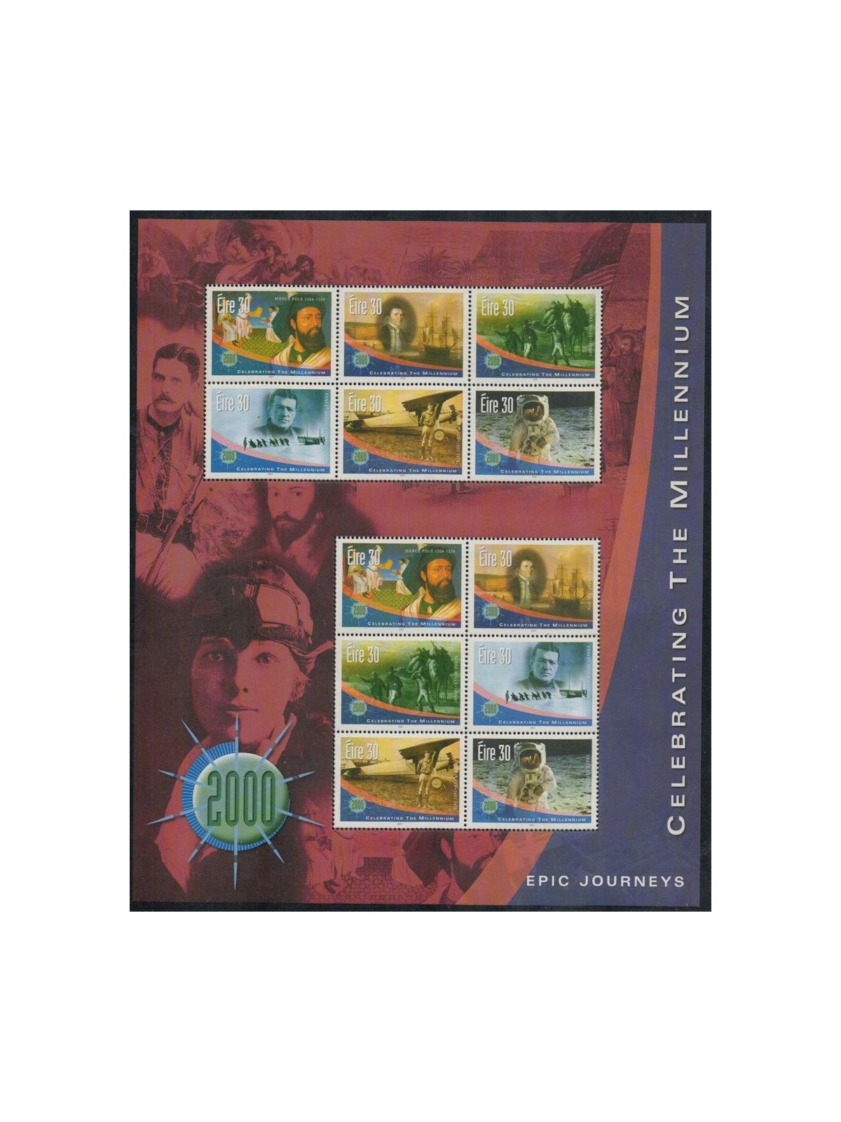 IRELAND 2001 Millennium, 6th series s/s MNH**