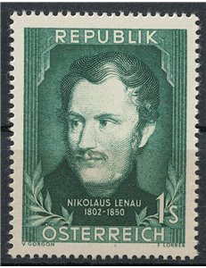 AUSTRIA 1952 Nikolaus Lenau MH*