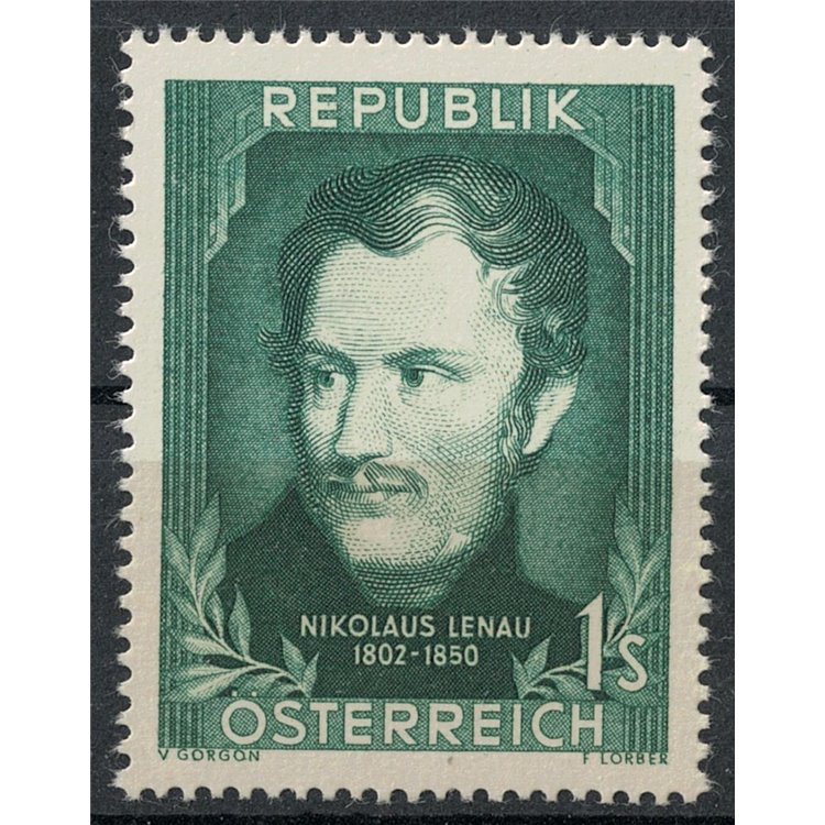 AUSTRIA 1952 Nikolaus Lenau MH*