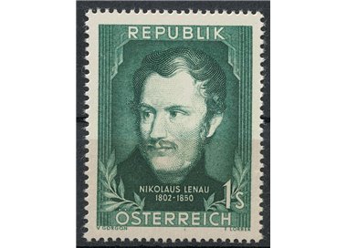 AUSTRIA 1952 Nikolaus Lenau MH*