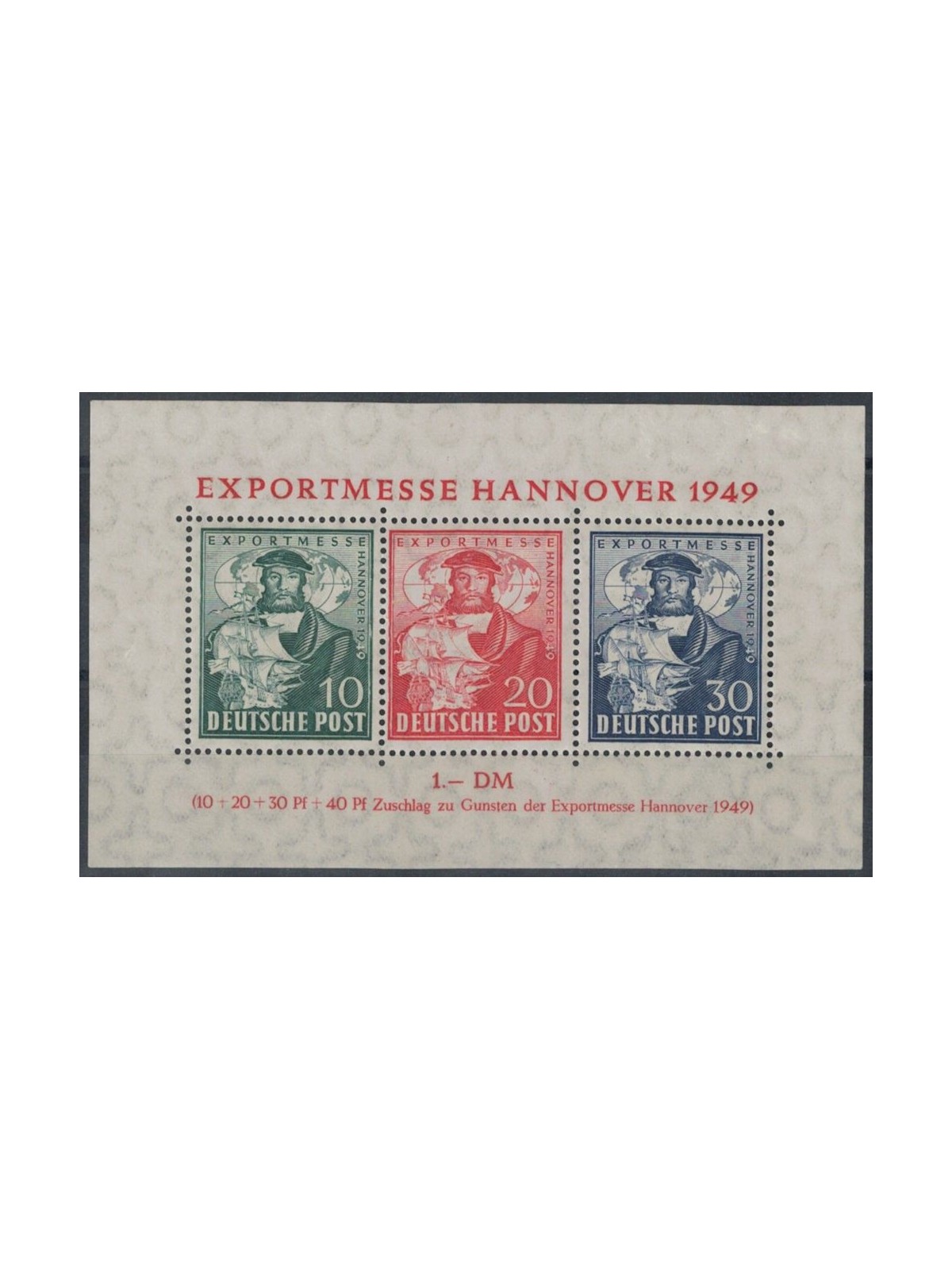 GERMANY BIZONA 1949 Hannover Fair s/s MNH**