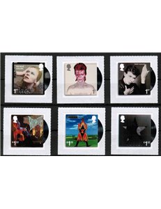 GRAN BRETAGNA 2017 In onore di David Bowie 6v MNH**