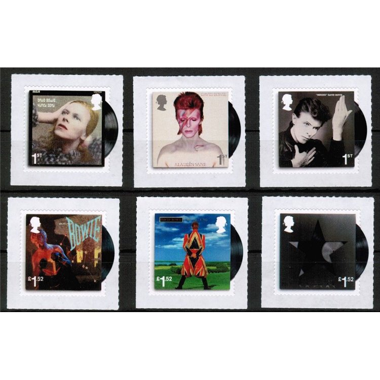 GREAT BRITAIN 2017 In honor of David Bowie 6v MNH**