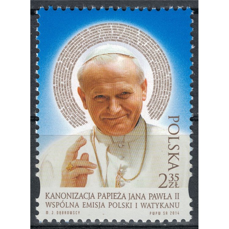 POLONIA 2014 Canonizzazione di Papa Giovanni Paolo II MNH**
