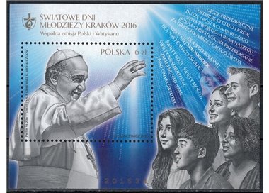 POLAND 2016 Youth Day s/s MNH**