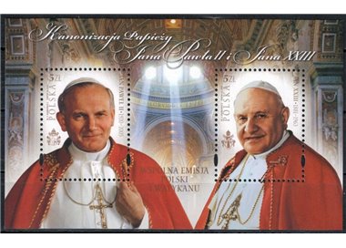 POLAND 2014 John Paul II and John XXIII s/s MNH**