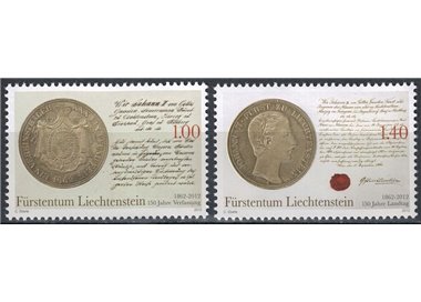 LIECHTENSTEIN 2012 Constitution and Parliament 2v MNH**