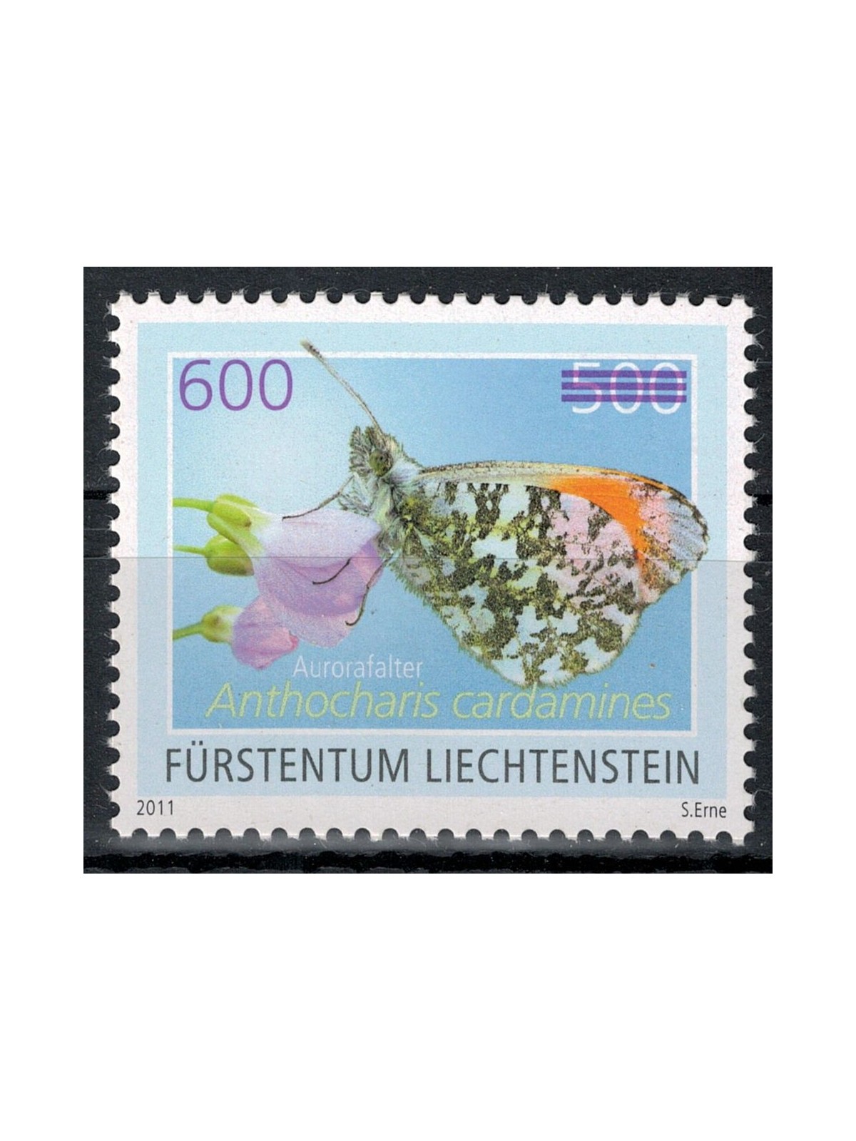 LIECHTENSTEIN 2012 Fauna, farfalle MNH**