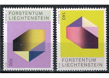 LIECHTENSTEIN 2012 Stampa artistica 2v MNH**