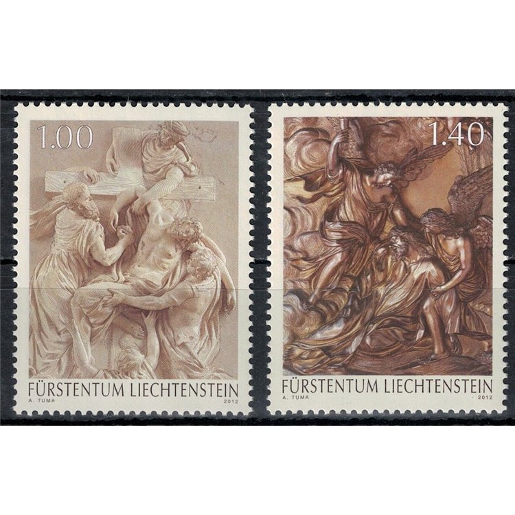 LIECHTENSTEIN 2012 Tesori della Casa Regnantre 2v MNH**