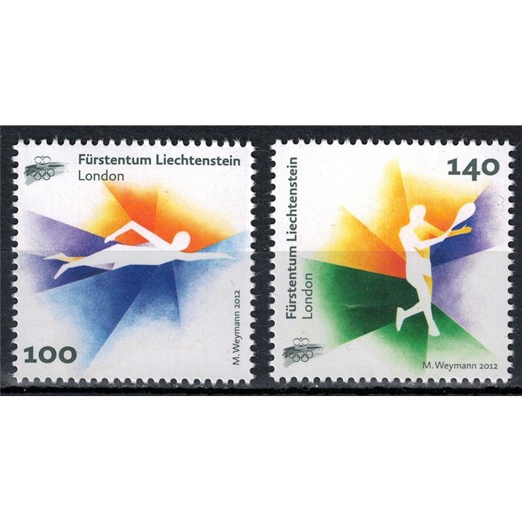 LIECHTENSTEIN 2012 Olympic Committee 2v MNH**