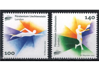 LIECHTENSTEIN 2012 Comitato Olimpico 2v MNH**