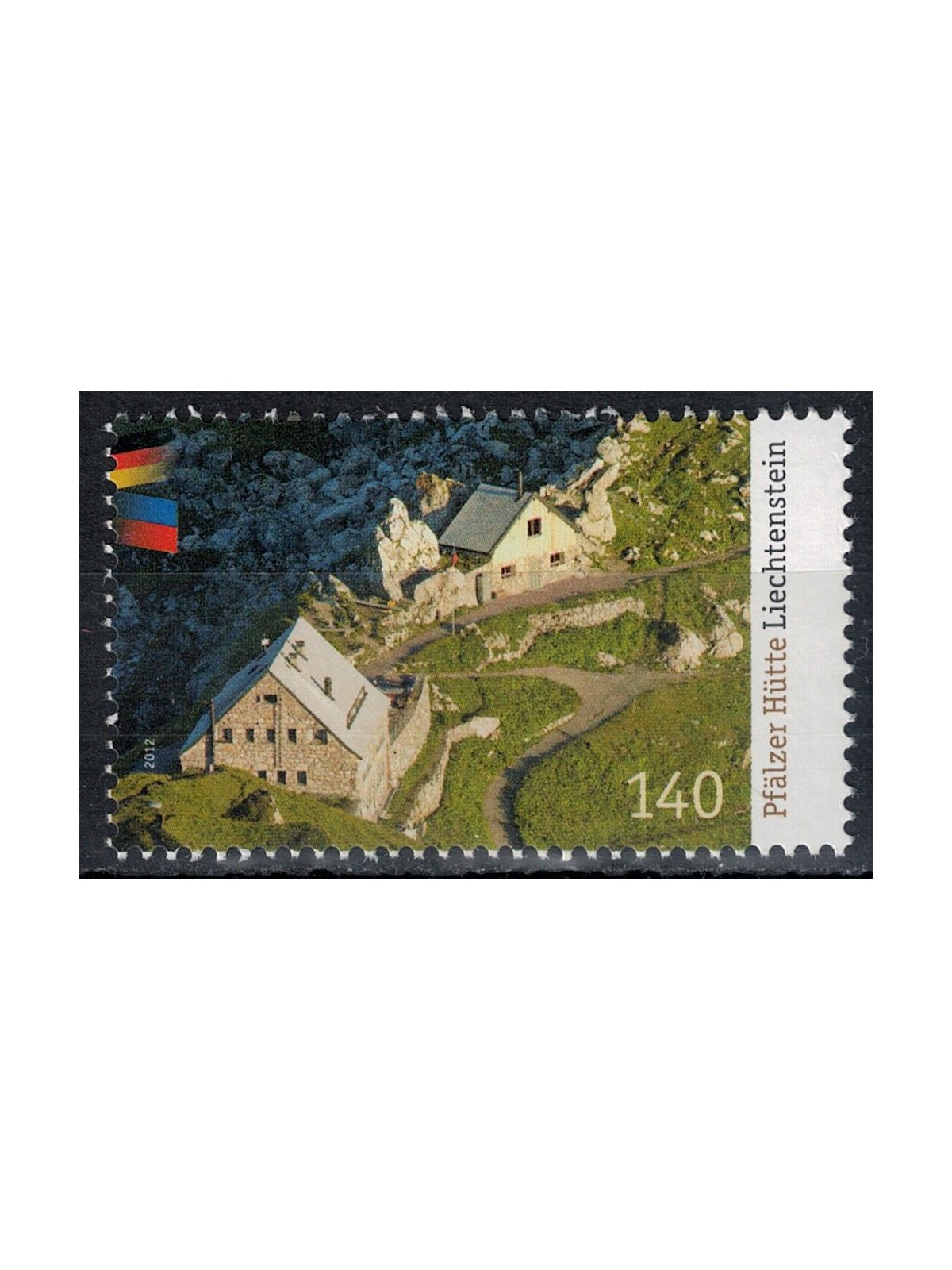 LIECHTENSTEIN 2012 Rifugio Palatino, Rätikon MNH**