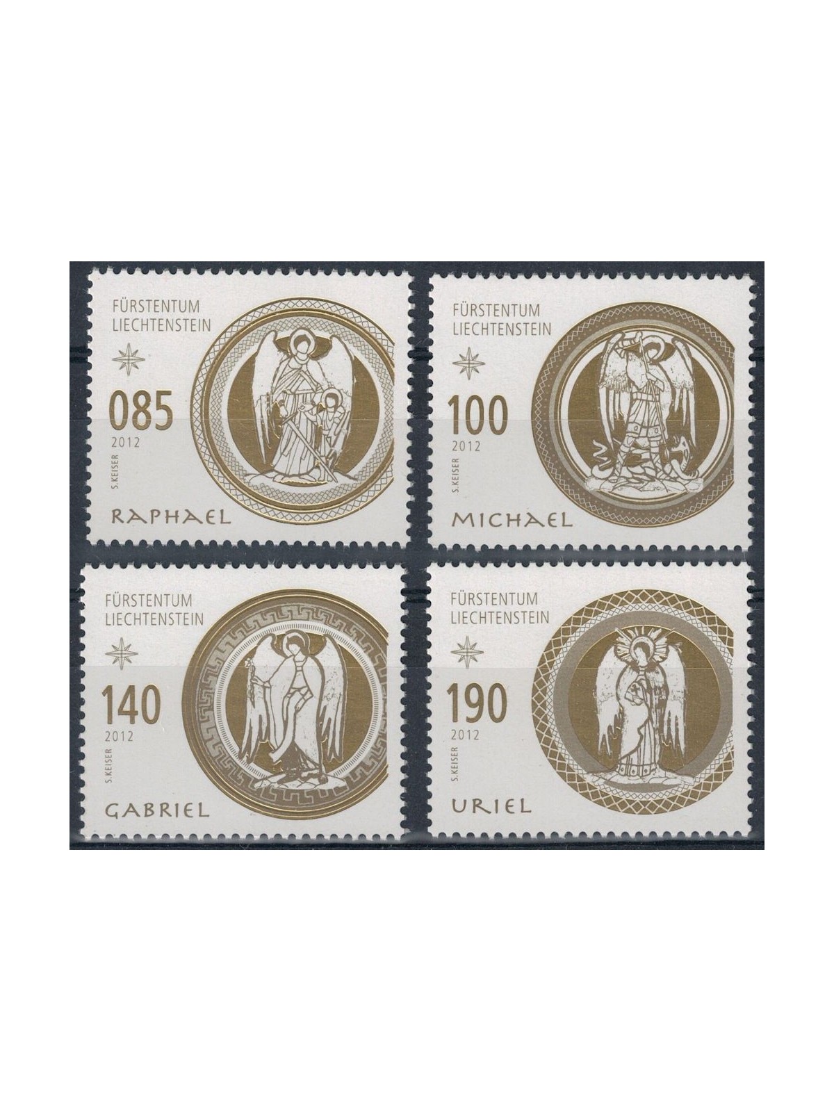 LIECHTENSTEIN 2012 Natale 4v MNH**