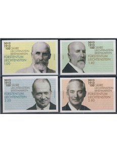 LIECHTENSTEIN 2012 Centenario dei francobolli 4v nd MNH**