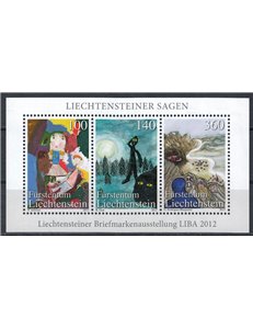 LIECHTENSTEIN 2012 Esposizione filatelica LIBA BF MNH**
