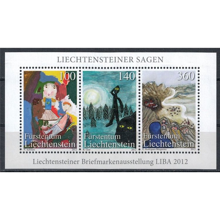 LIECHTENSTEIN 2012 Esposizione filatelica LIBA BF MNH**