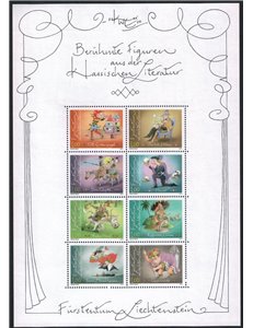 LIECHTENSTEIN 2012 Heroes of Literature s/s MNH**